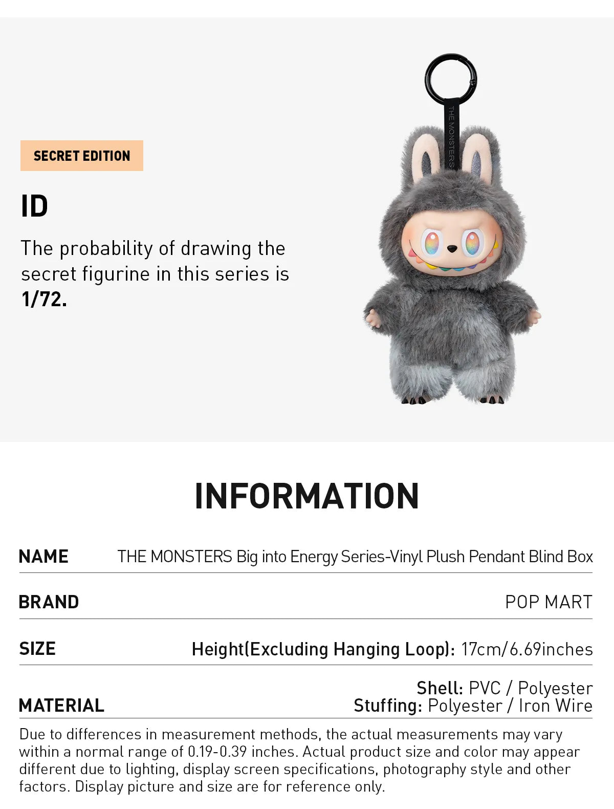 Pop Mart Labubu The Monsters Big into Energy Series Vinyl Face Pop Mart Labubu The Monsters Big into Energy Series Vinyl Face