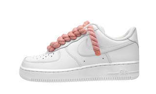 Nike Air Force 1 Low 07 White Pink Rope Laces