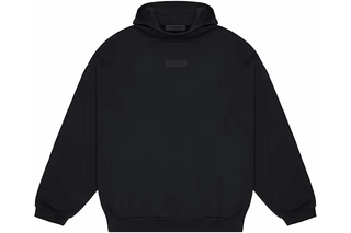 Fear of God Essentials Chest Logo Hoodie Jet Black