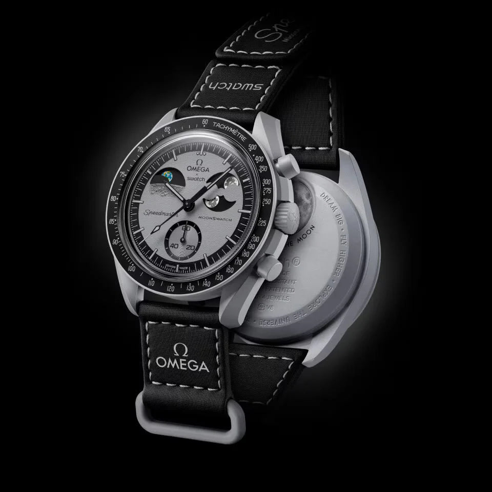 Swatch x Omega Bioceramic Moonswatch Mission to Earthphase Swatch x Omega Bioceramic Moonswatch Mission to Earthphase