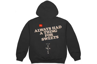 Travis Scott x McDonald's Apple Pie Hoodie Washed Black