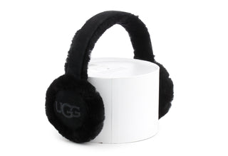 UGG Sheepskin Embroidery Earmuff Black