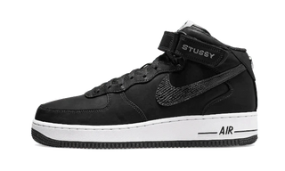 Air Force 1 Mid Stussy All Black - SneakCenter