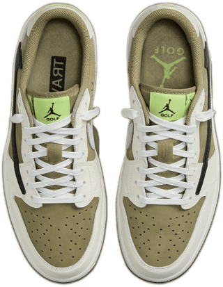 Air Jordan 1 Low Golf Travis Scott Neutral Olive - SneakCenter