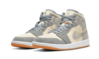 Air Jordan 1 Mid Coconut Milk Particle Grey - SneakCenter