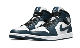 Air Jordan 1 Mid Dark Teal (Armory Navy) - SneakCenter