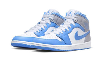 Air Jordan 1 Mid University Blue Grey - SneakCenter