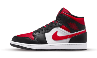 Air Jordan 1 Mid White Black Red - SneakCenter