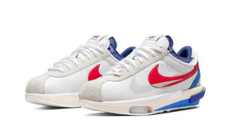 Nike Cortez 4.0 Sacai White University Red Blue - SneakCenter