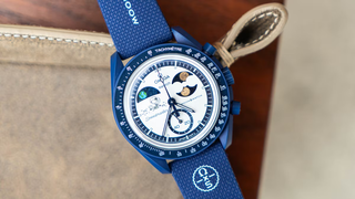 Swatch x Omega Bioceramic Moonswatch Mission to Earthphase Moonshine Gold